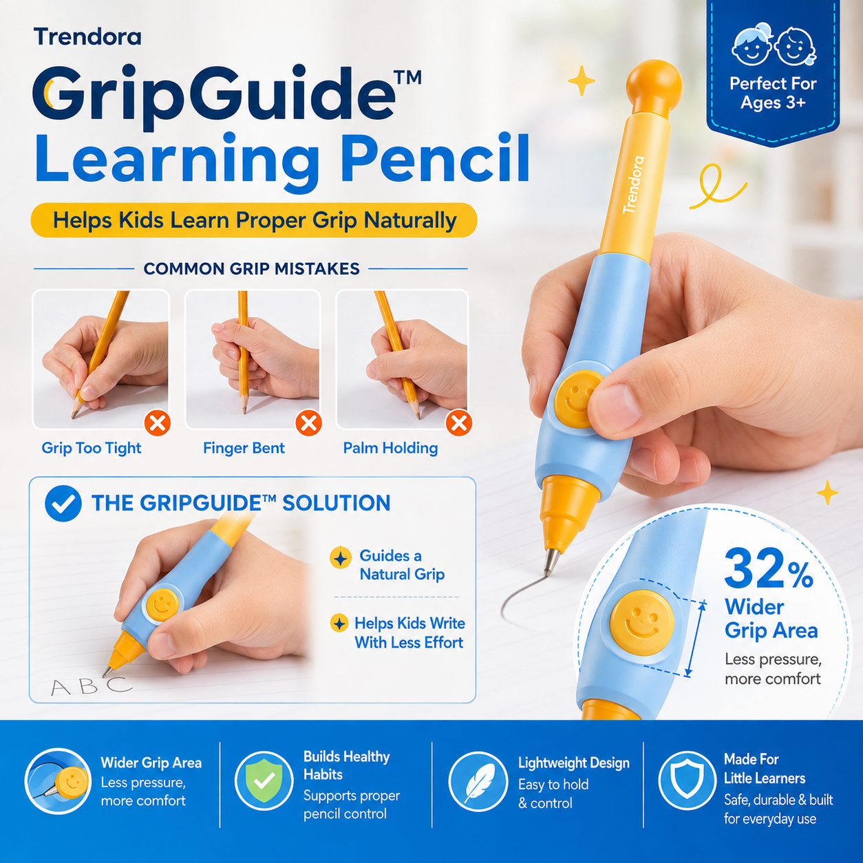 GripGuide™ Learning Pencil