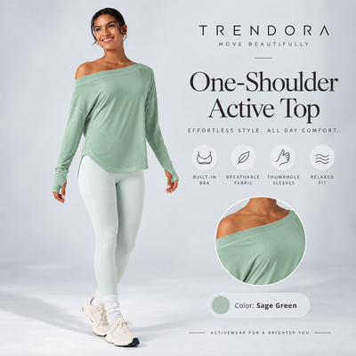One-Shoulder Active Top