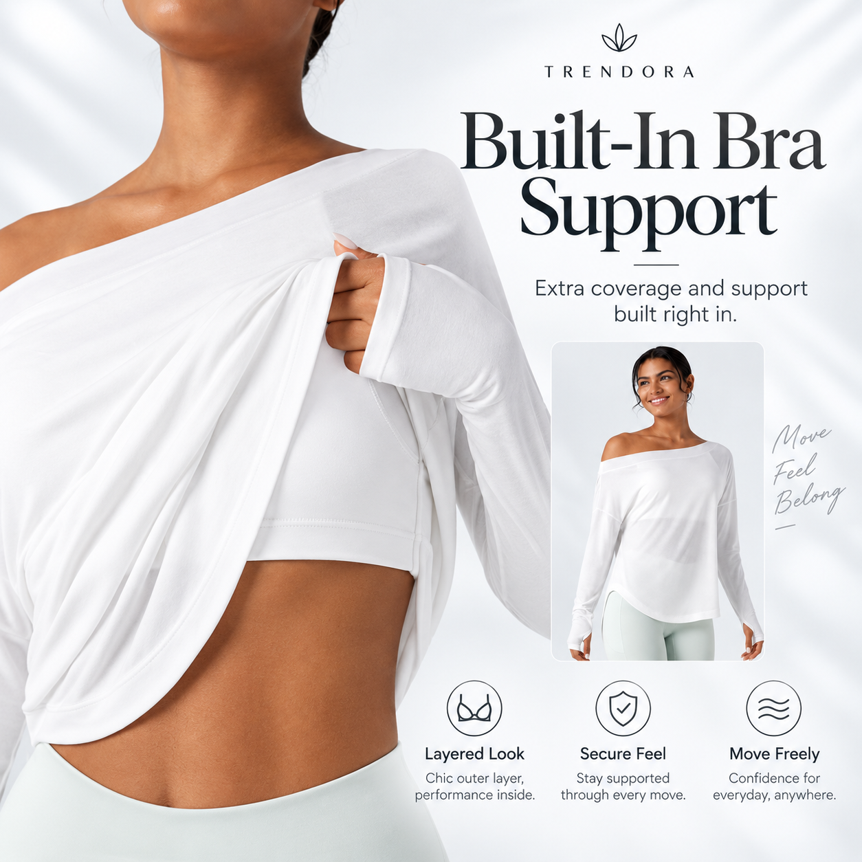 One-Shoulder Active Top