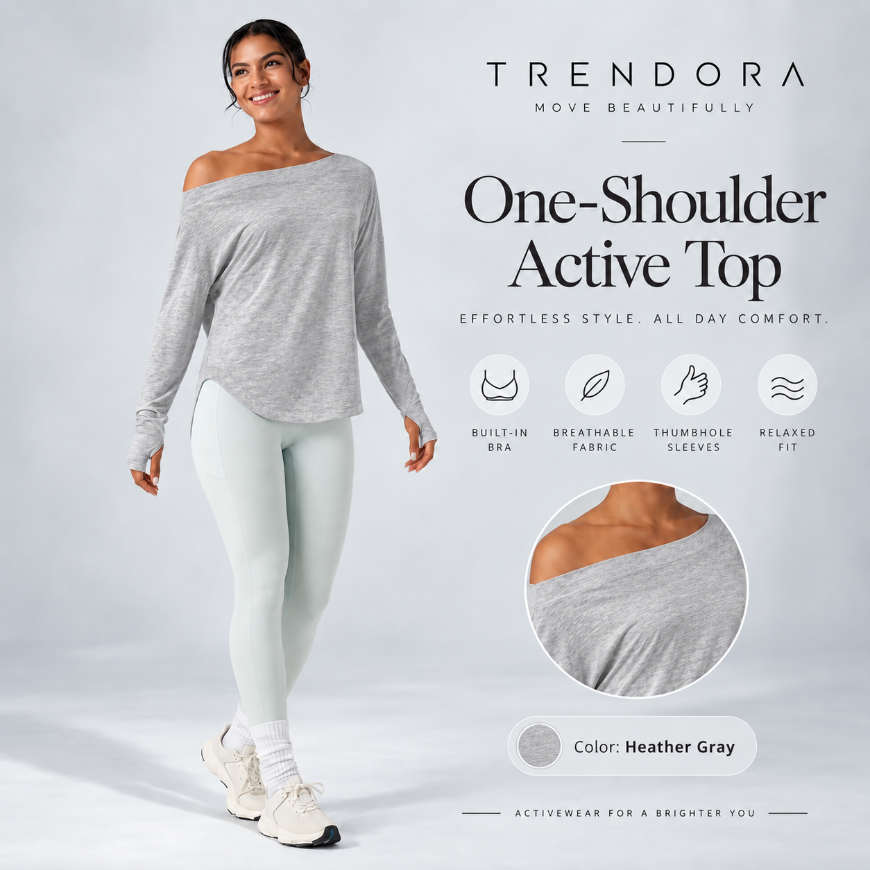 One-Shoulder Active Top